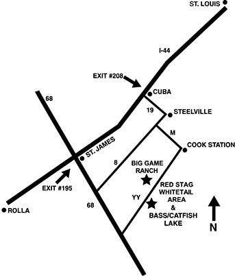 Map to Ranch